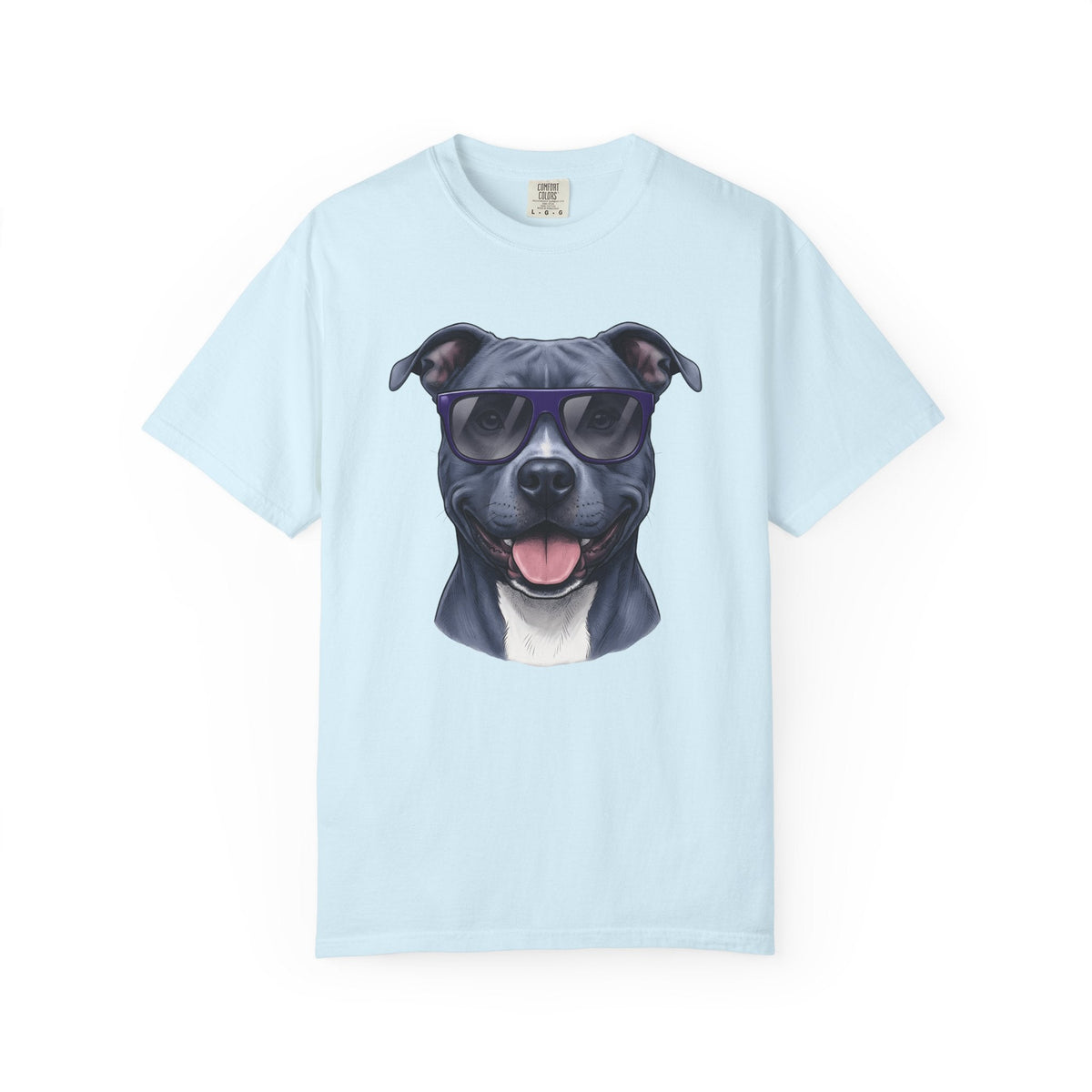 Pitbull Sunnies Shirt Dog Comedy Unisex Gift Detailed Tee product image 2