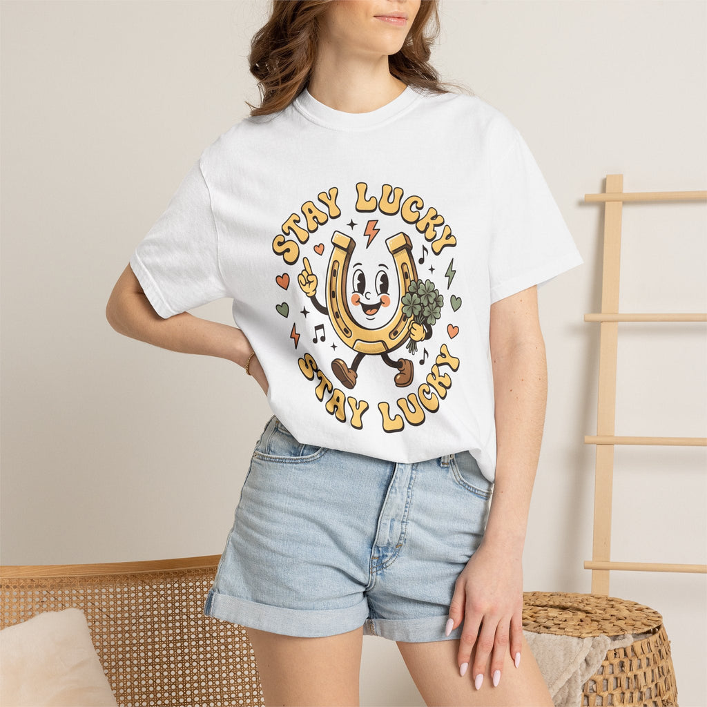 Horseshoe Shirt St. Patrick's Day Luck Unisex Gift Cartoon product image 6