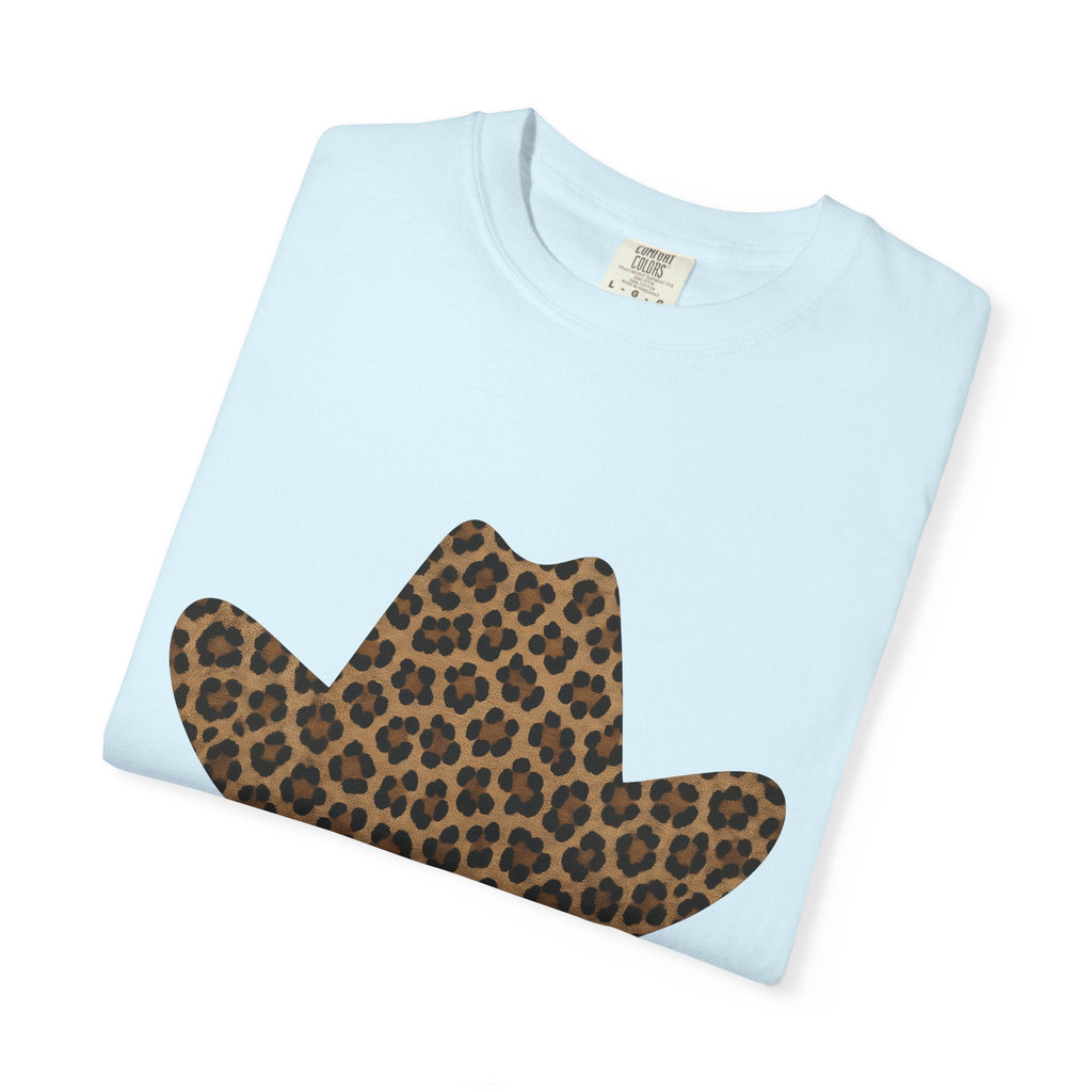 Spotted Cowboy Hat Shirt Animal Print Rustic Unisex Gift Graphic Tee Cowboy Hat