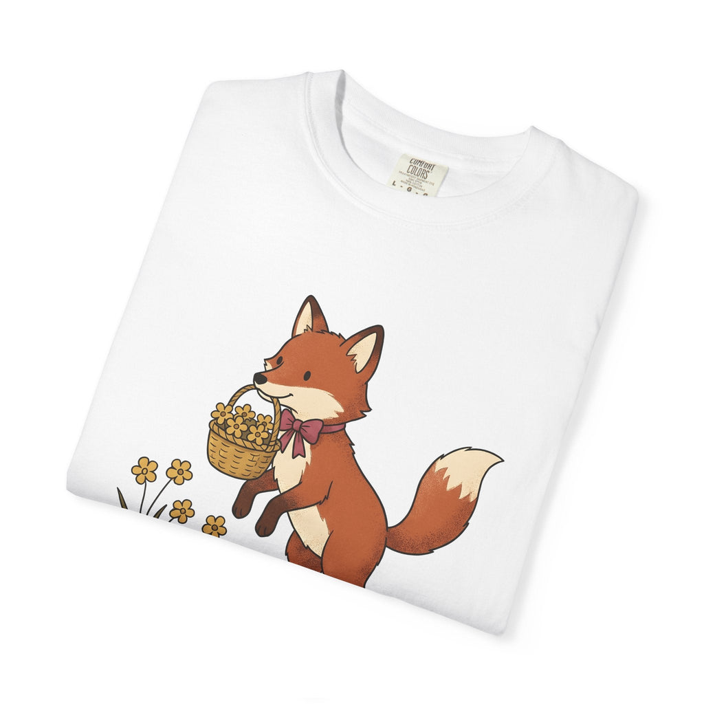 Fox Basket Shirt Easter Animal Unisex Gift Cute Tee product image 5
