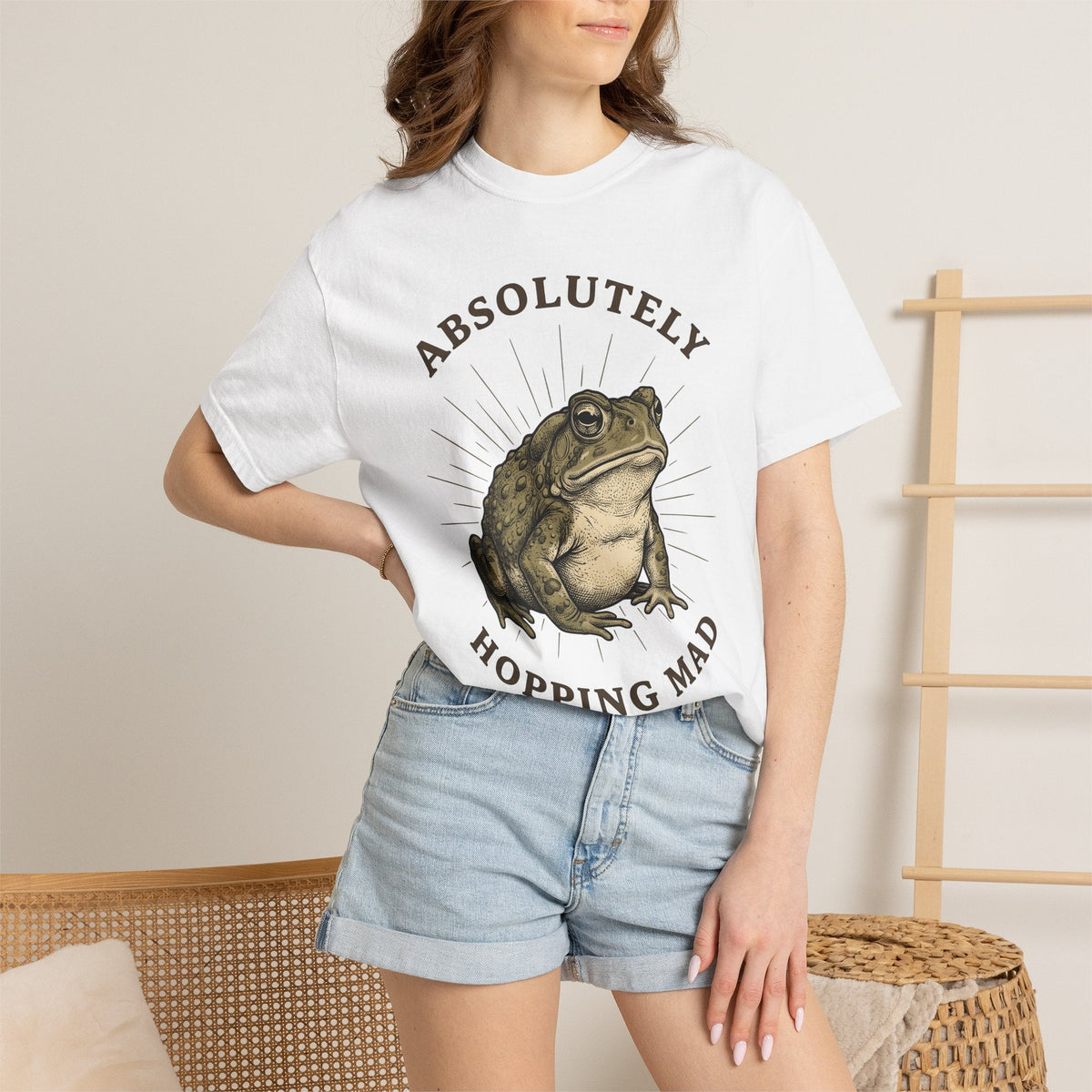 Toad Drawing Shirt Easter Creature Gift Women Distressed product image 6