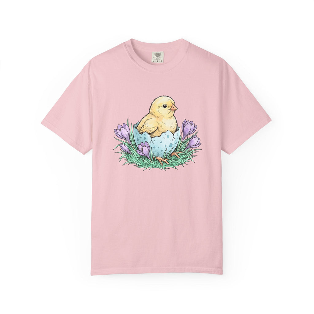 Chick Bird Shirt Easter Creature Gift Women Line Art Tee product image 3