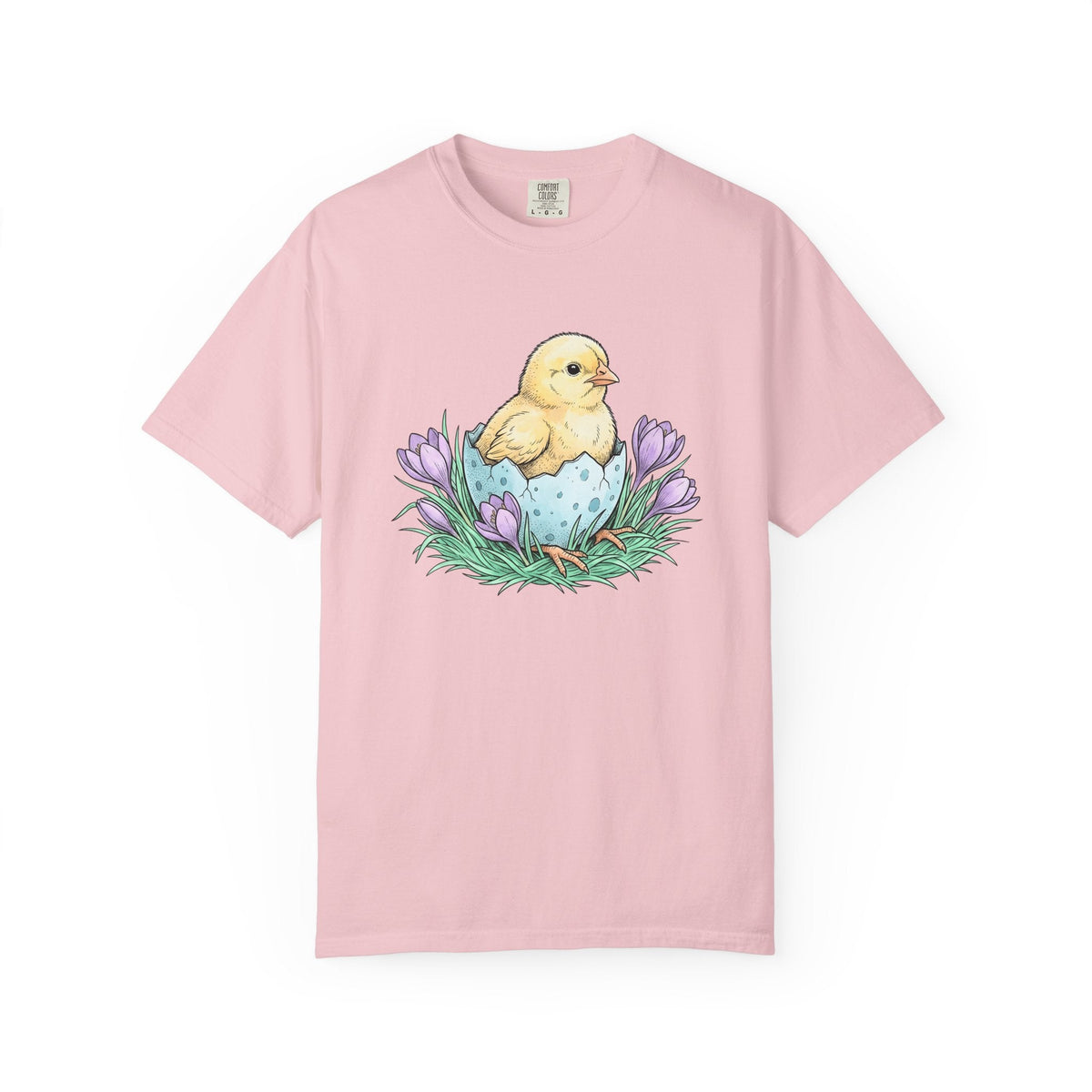 Chick Bird Shirt Easter Creature Gift Women Line Art Tee product image 3