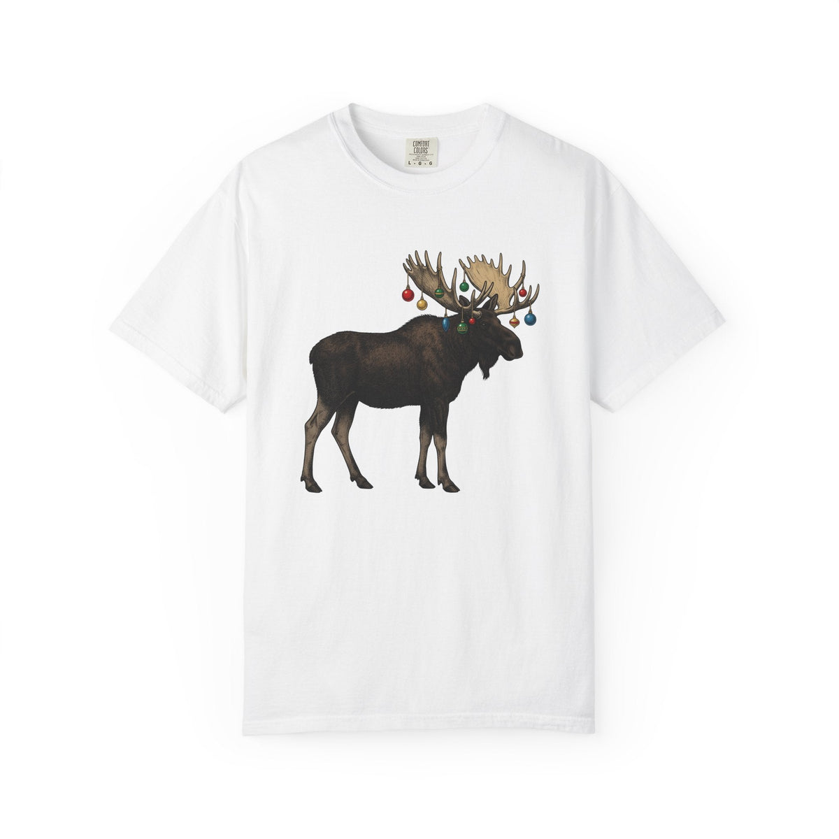 Elk Shirt Christmas Wildlife Unisex Gift Retro Tee Wapiti product image 1