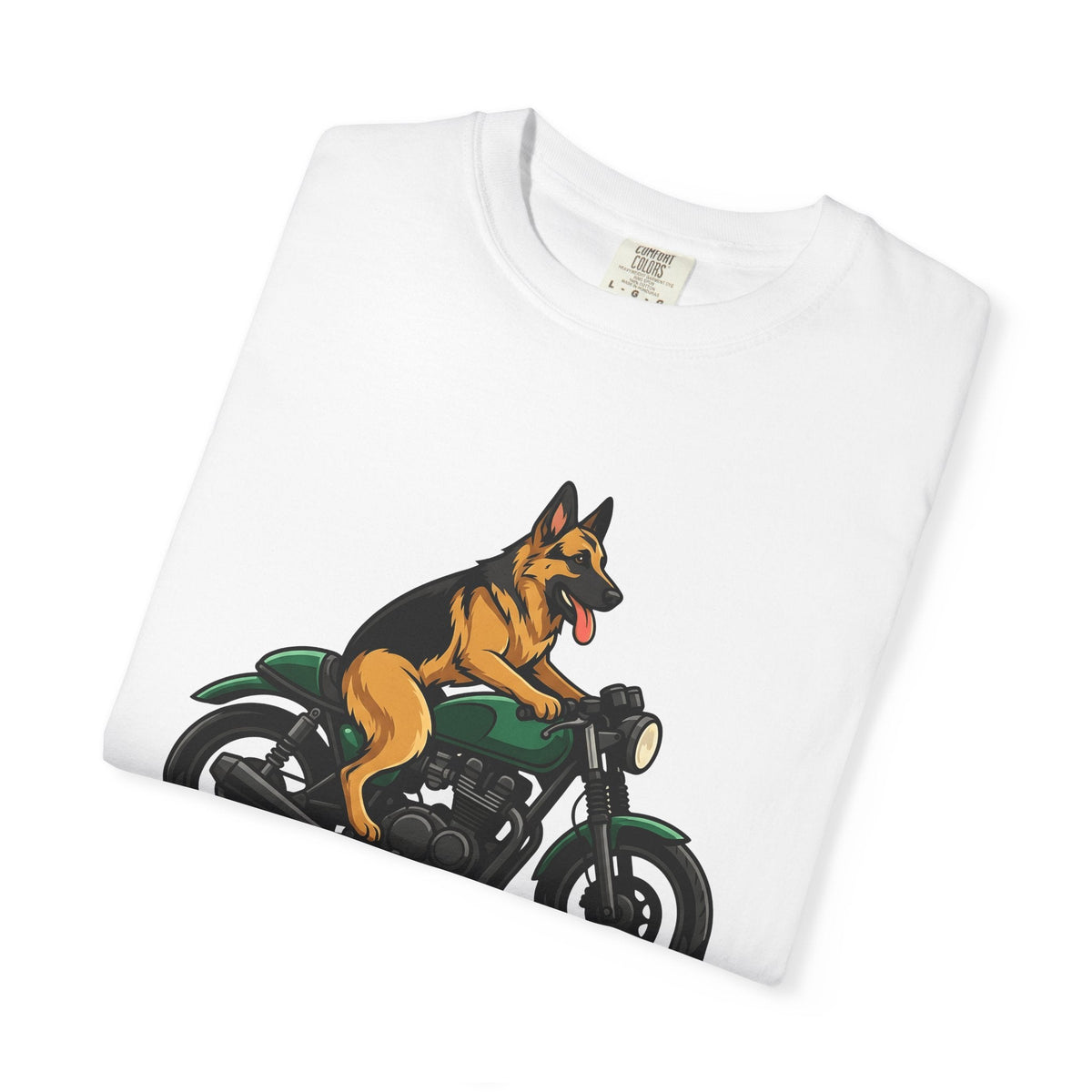 German Shepherd Motorcycle Shirt Dog Biker Gear Unisex Gift product image 5