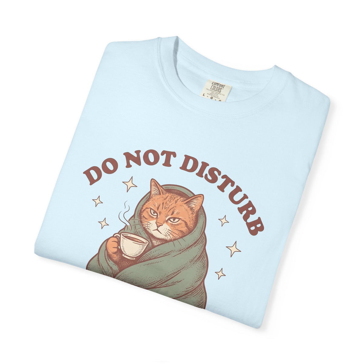 Kitten Blanket Shirt Tea Mammal Unisex Gift Distressed Tee Baby Blanket T-Shirt