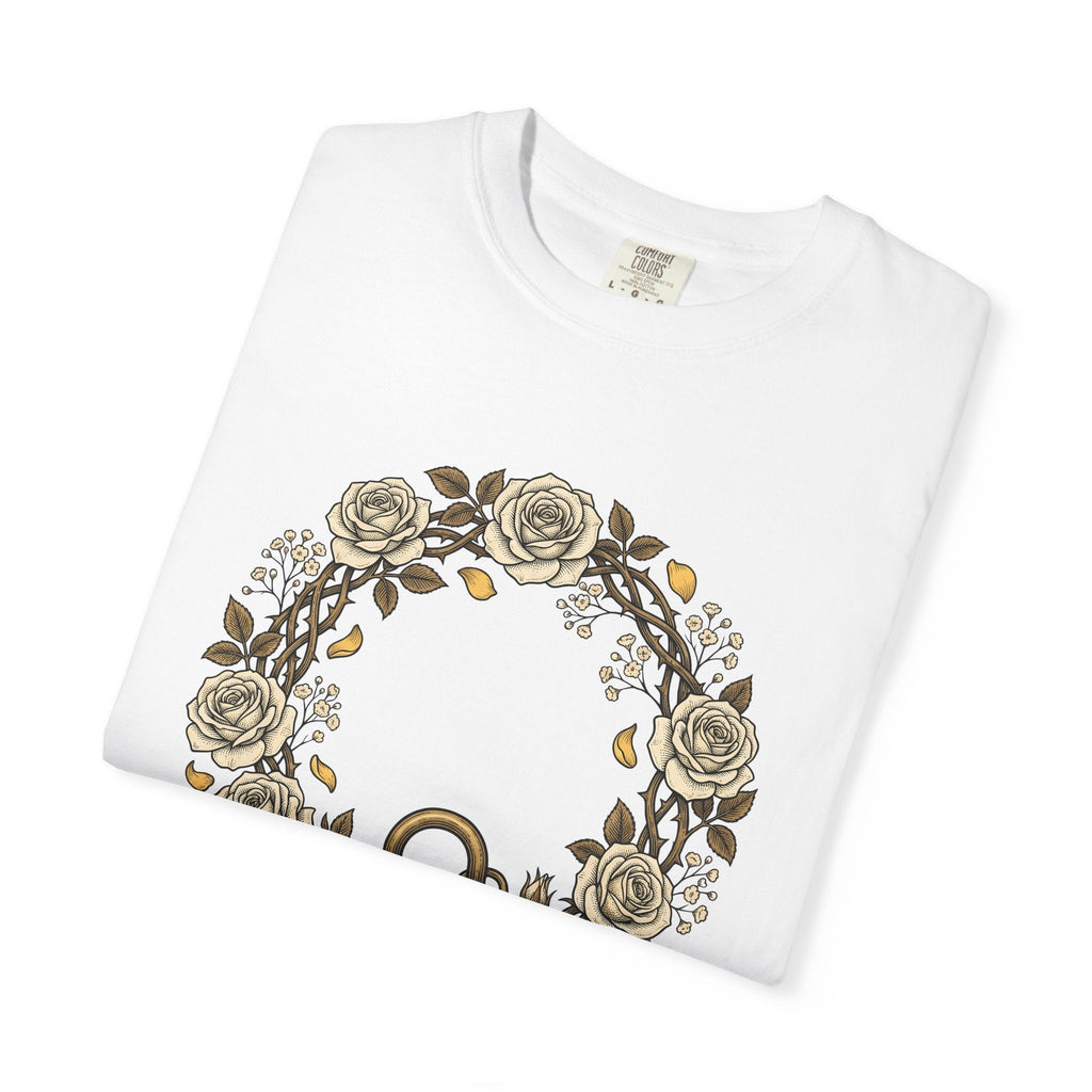 Flower Ring Shirt Holiday Bouquet Unisex Gift Retro Tee Floral T-Shirt Vacation