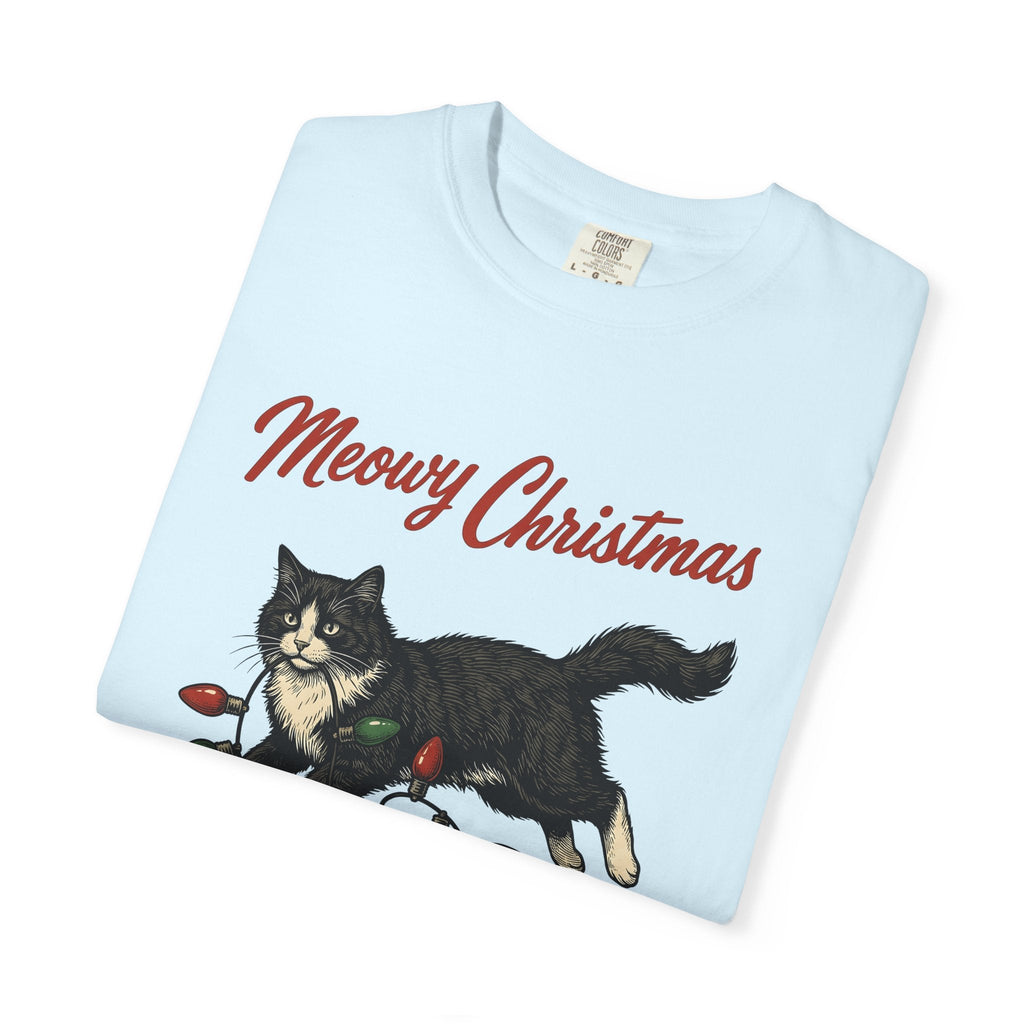 Black Kitty Shirt Christmas Animal Unisex Gift Sketch Tee product image 8