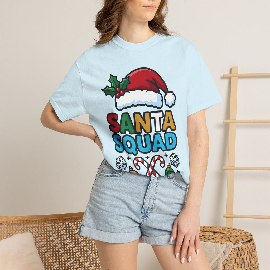 Santa Cap Candy Cartoon T-Shirt – Christmas Festive Design, Unisex Graphic Tee