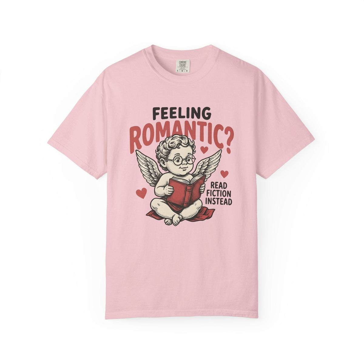 Cupid Reading Shirt Valentines Day Book Unisex Gift Vintage product image 3