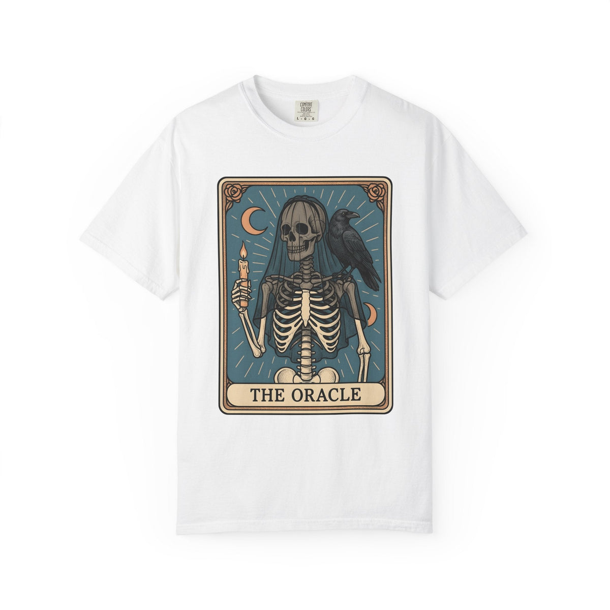 Skull Tarot Card Shirt Gothic Mysticism Unisex Gift Dark product image 1