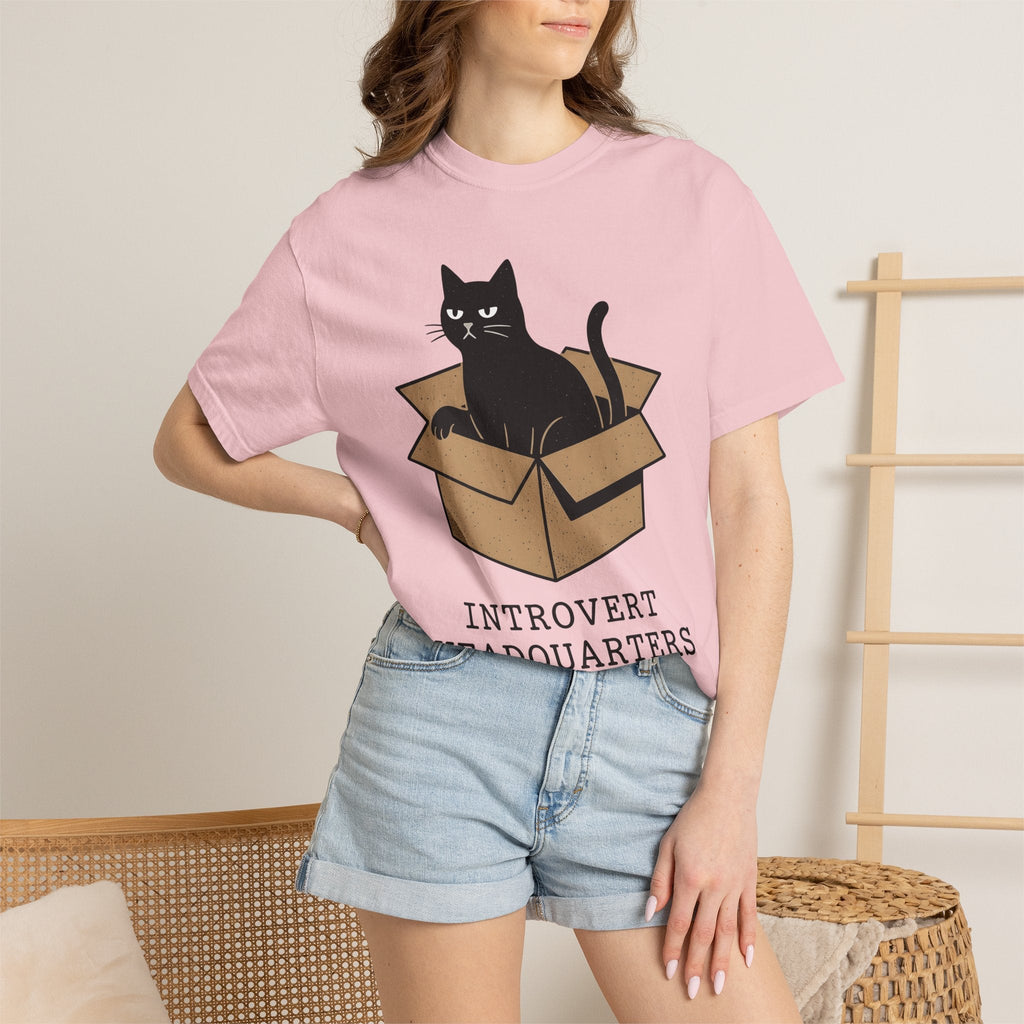 Black Cat Crate Shirt Shy Unisex Gift Simple Tee Carrier product image 12