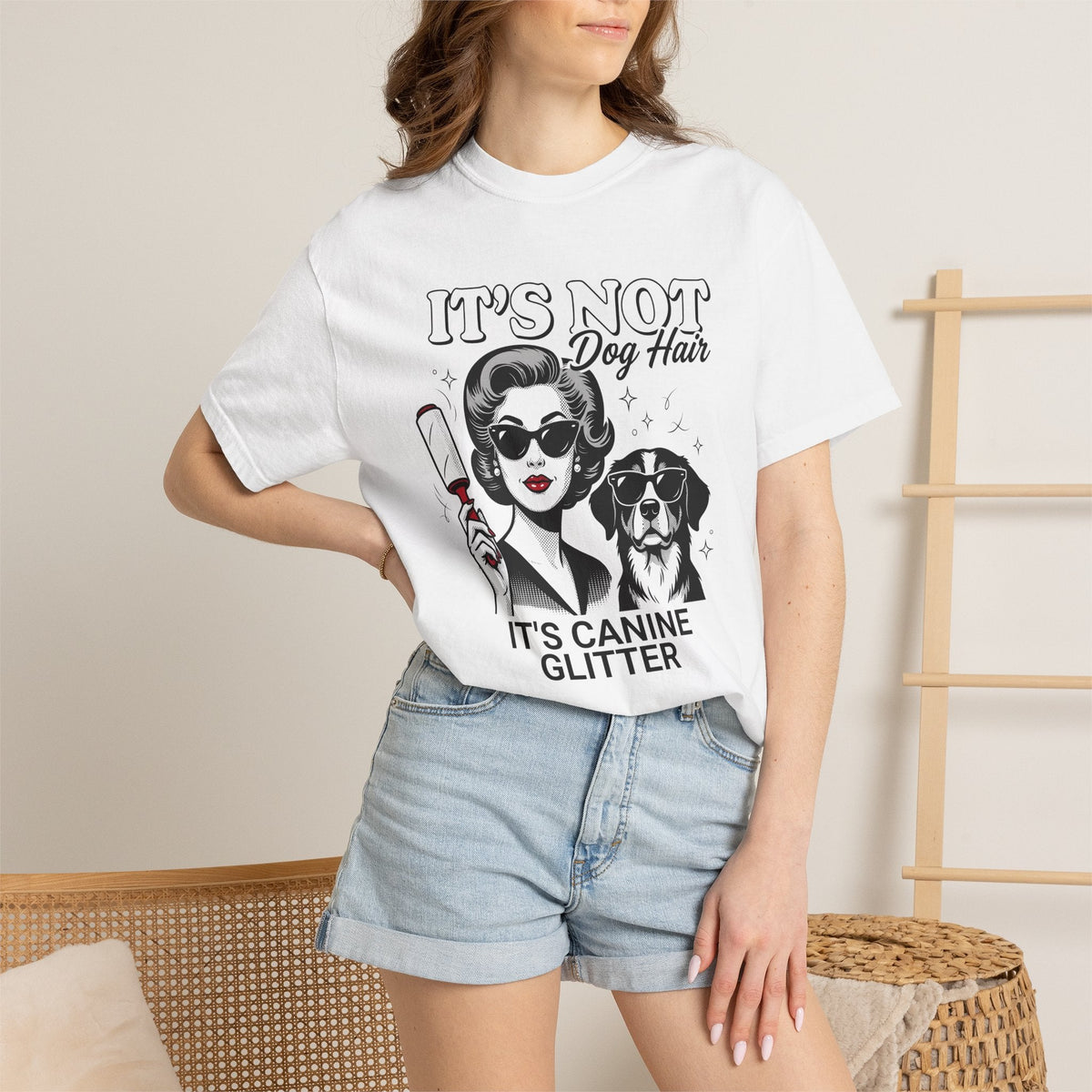 Girl Puppy Shirt Dog Jokes Gift for Women Comic Tee T-Shirt product image 6