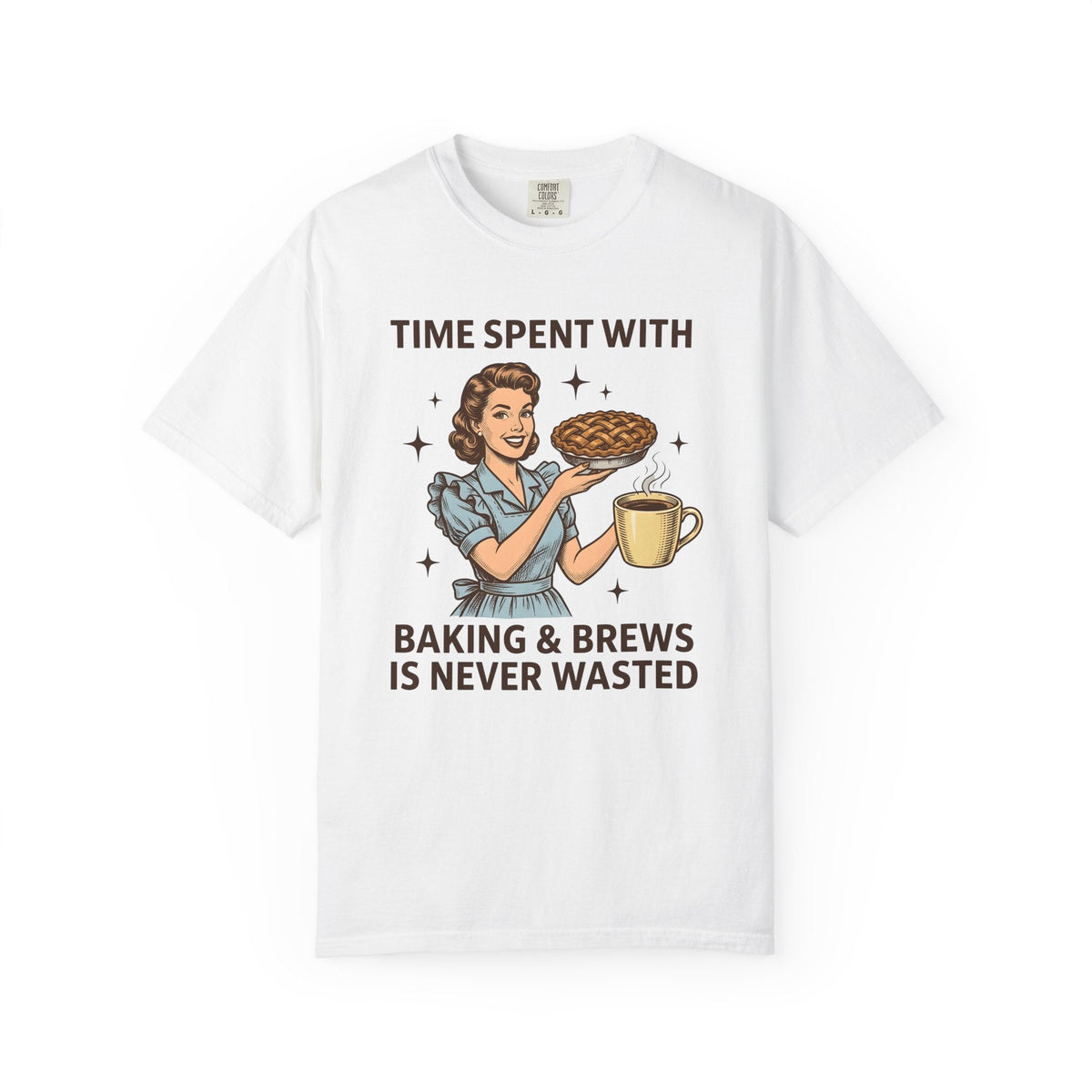Woman Pie Coffee Shirt Baking Gift for Women Vintage Tee product image 1