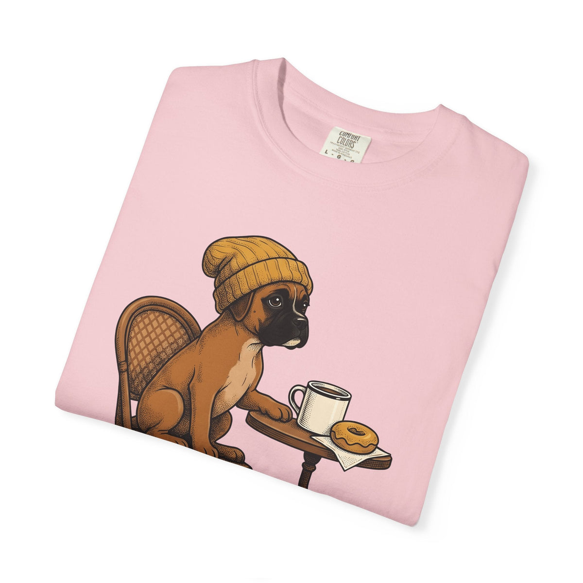 Boxer Dog Shirt Latte Unisex Gift Hand Drawn Tee Bulldog product image 11