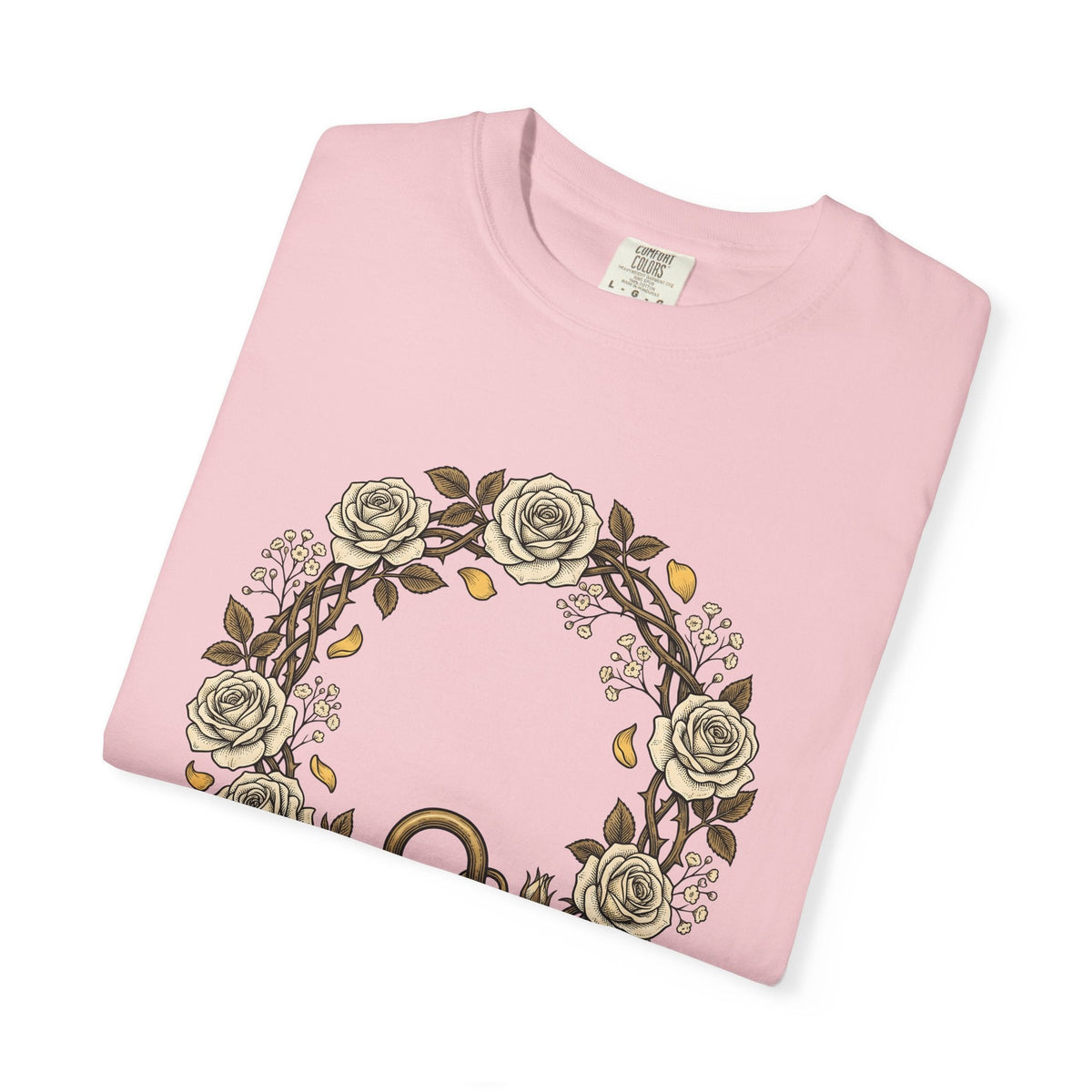 Flower Ring Shirt Holiday Bouquet Unisex Gift Retro Tee Floral T-Shirt Vacation