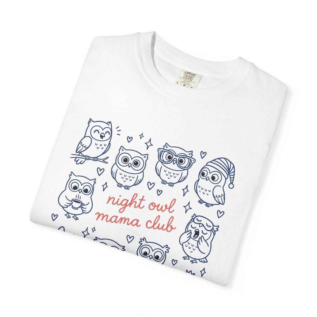 Owl Graphic Shirt Mom Animals Gift for Women Doodle Tee product image 5