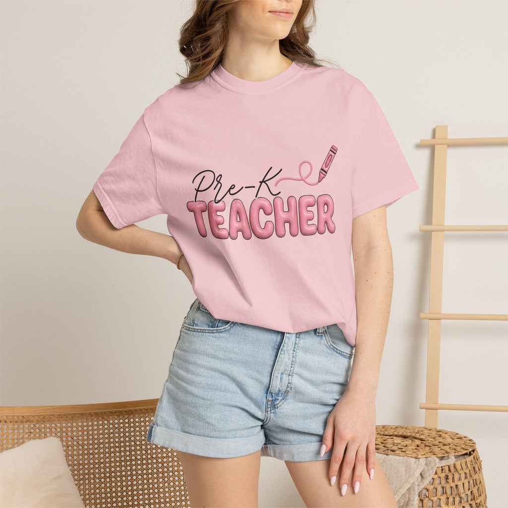 Crayon Illustration Shirt Teacher Education Gift Women Hand product image 12