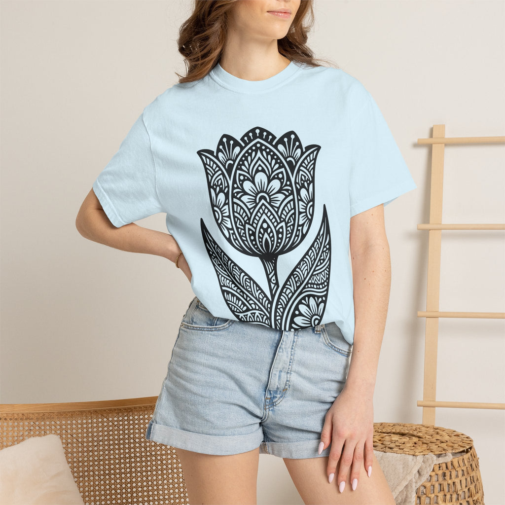 Tulip Flower Shirt Easter Floral Unisex Gift Boho Tee product image 9