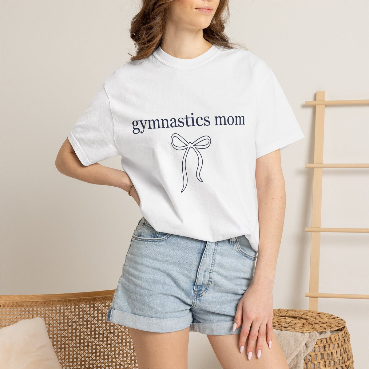 Bow Art Shirt Gymnastics Mom Fitness Gift for Women Line product image 6