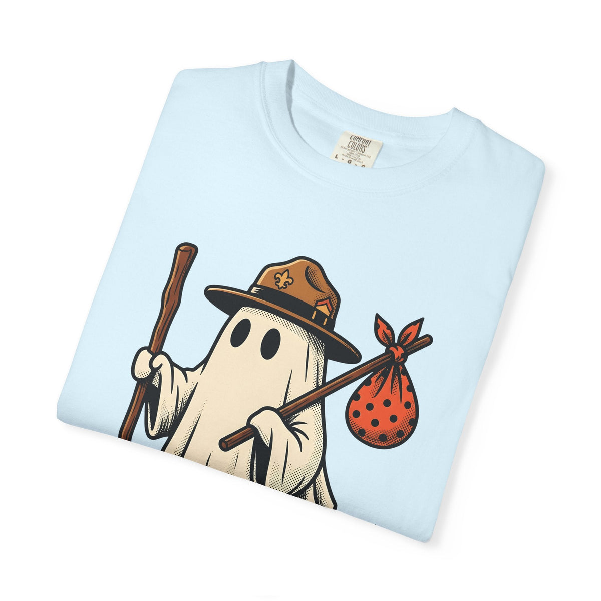 Ghost Camper Shirt Funny Halloween Unisex Gift Cartoon Tee product image 8