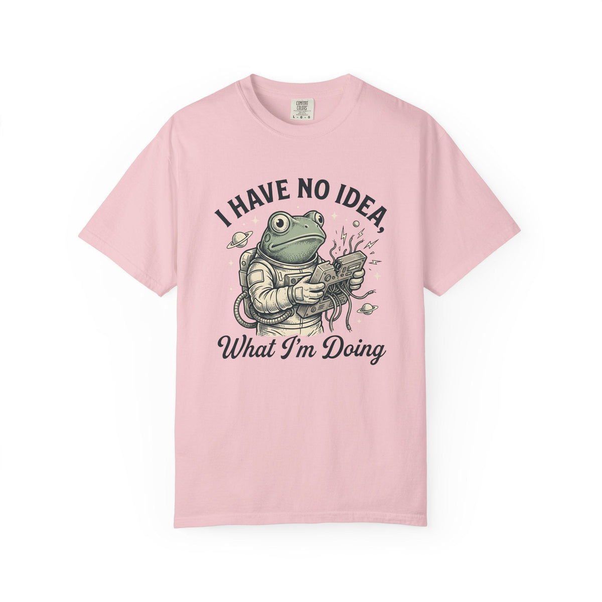Astronaut Frog Shirt Funny Planets Unisex Gift Cartoon Tee product image 3