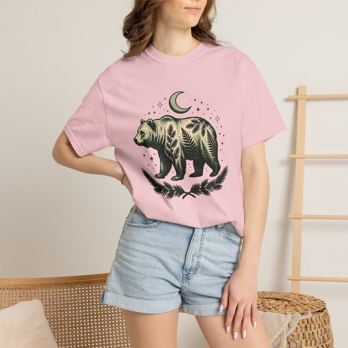Bear Flower Shirt Animals & Flowers Outdoors Unisex Gift product image 12