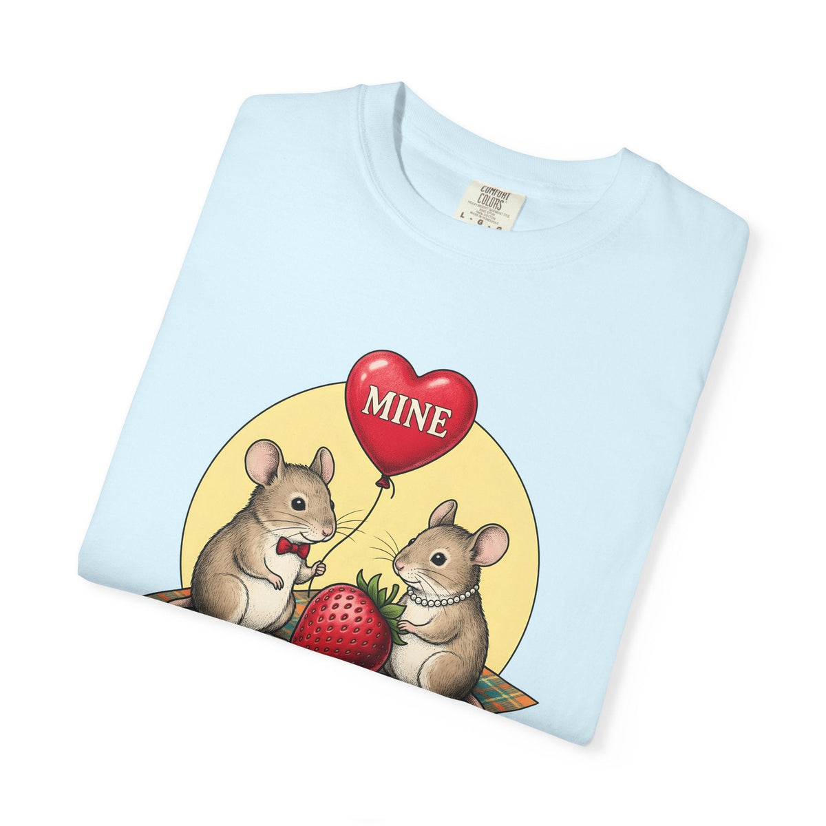 Mouse Pair Shirt St. Valentine's Day Love Unisex Gift Retro product image 8