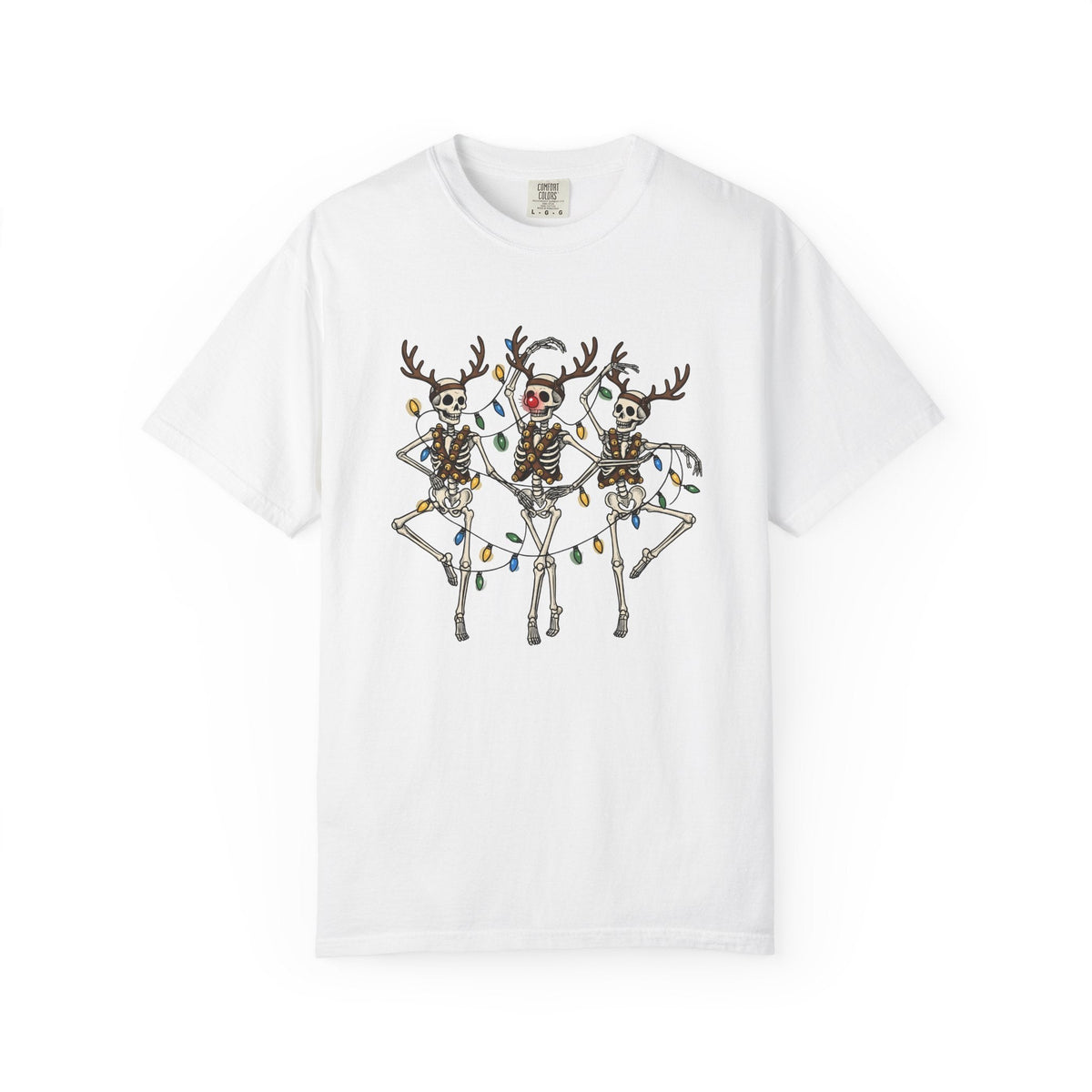 Skull Deer Shirt Christmas Satire Unisex Gift Animated Tee product image 1