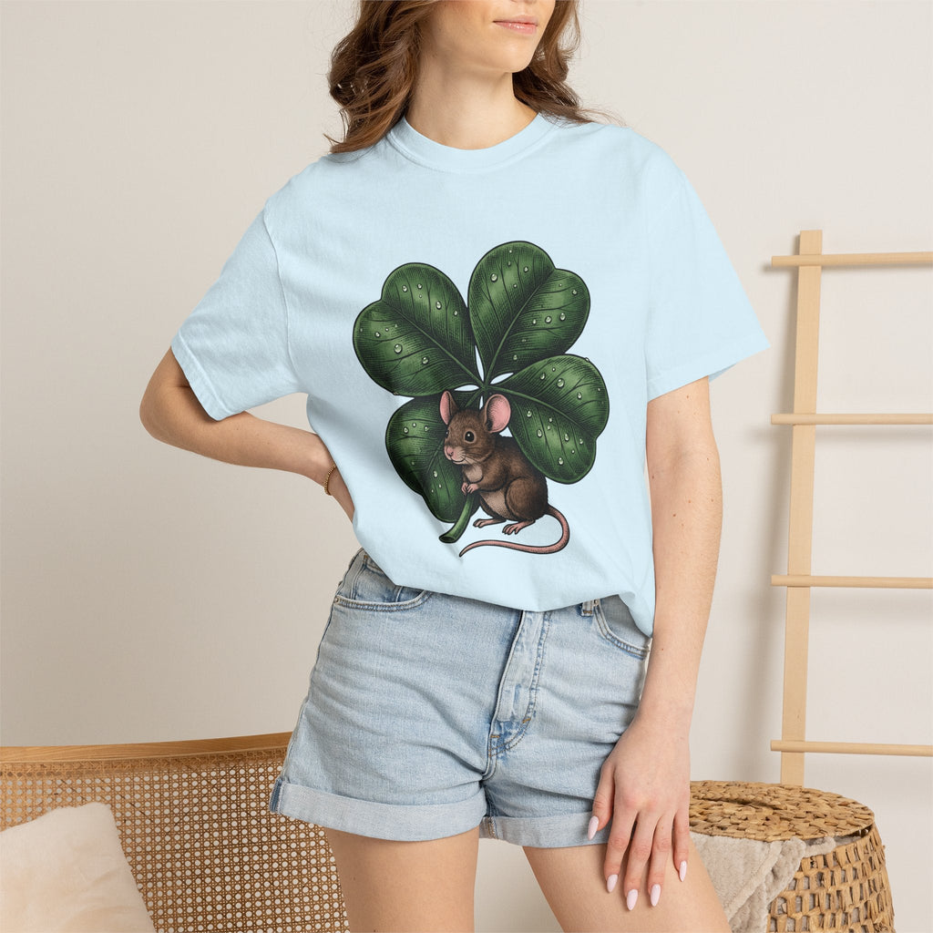 Mouse Four Leaf Shirt St Patrick's Day Wildlife Unisex Gift product image 9