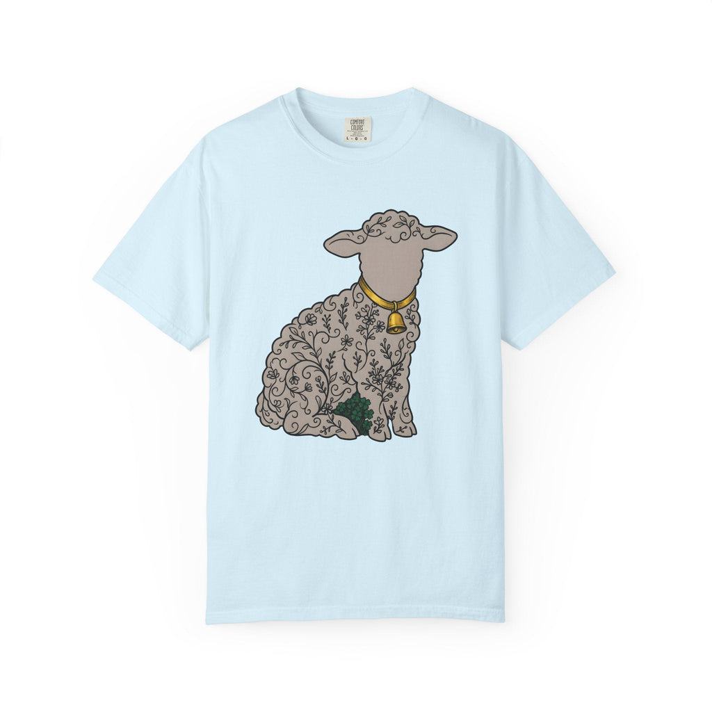 Lamb Floral Shirt Easter Farmhouse Unisex Gift Hand Drawn product image 2