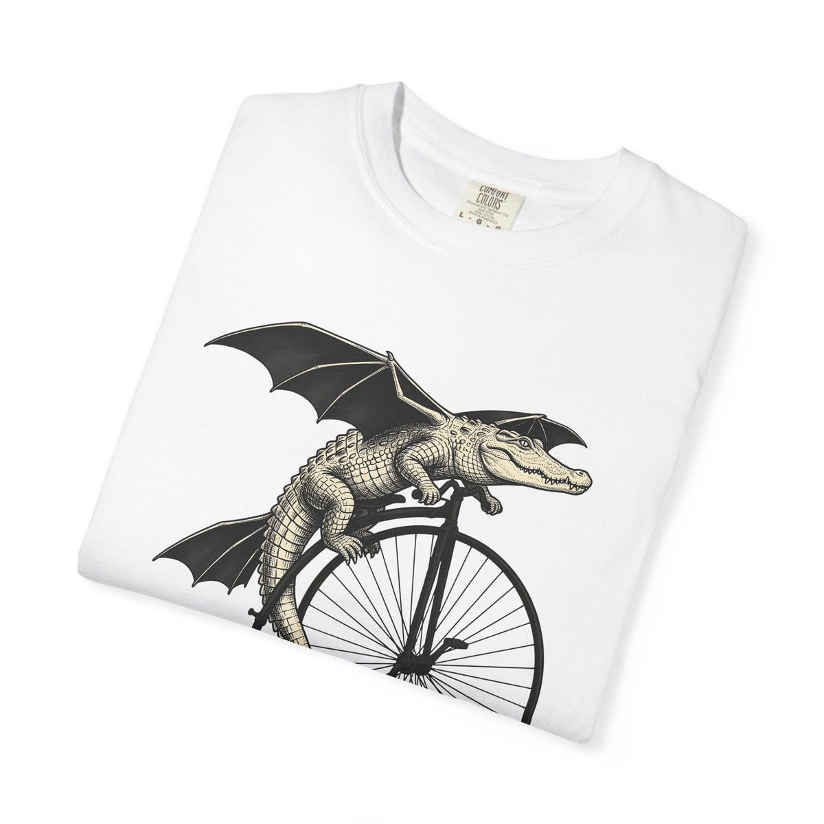 Crocodile Wings Bike Shirt Fantasy Wildlife Unisex Gift product image 5