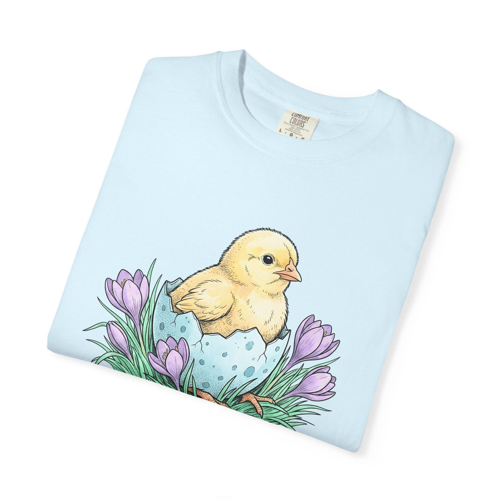 Chick Bird Shirt Easter Creature Gift Women Line Art Tee product image 8