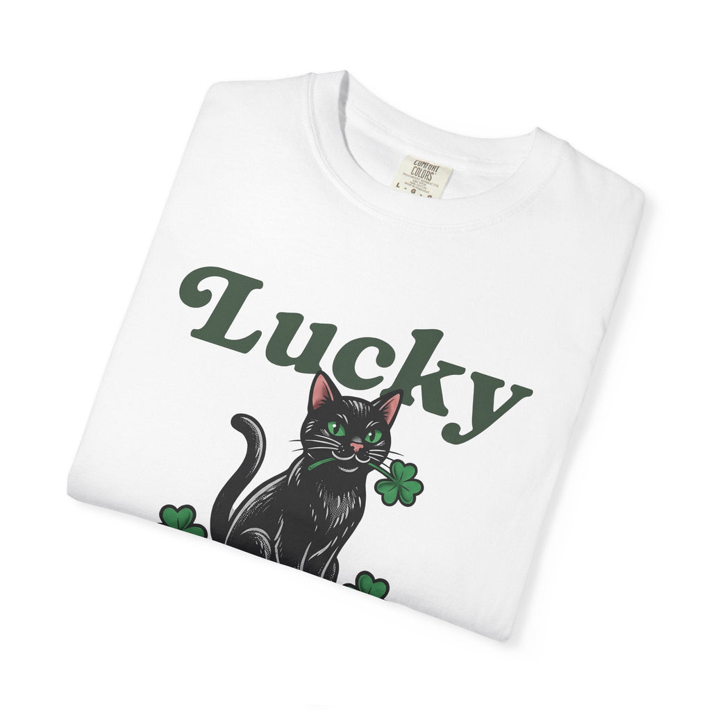 Black Cat Shirt St Patricks Day Kitty Unisex Gift Hand product image 5