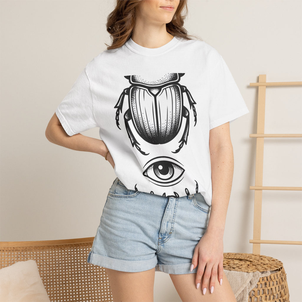 Jewel Beetle Shirt Occult Unisex Gift Line Art Tee product image 6