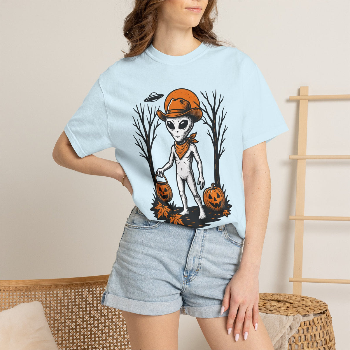 Alien Wrangler Shirt Halloween Futuristic Unisex Gift product image 9