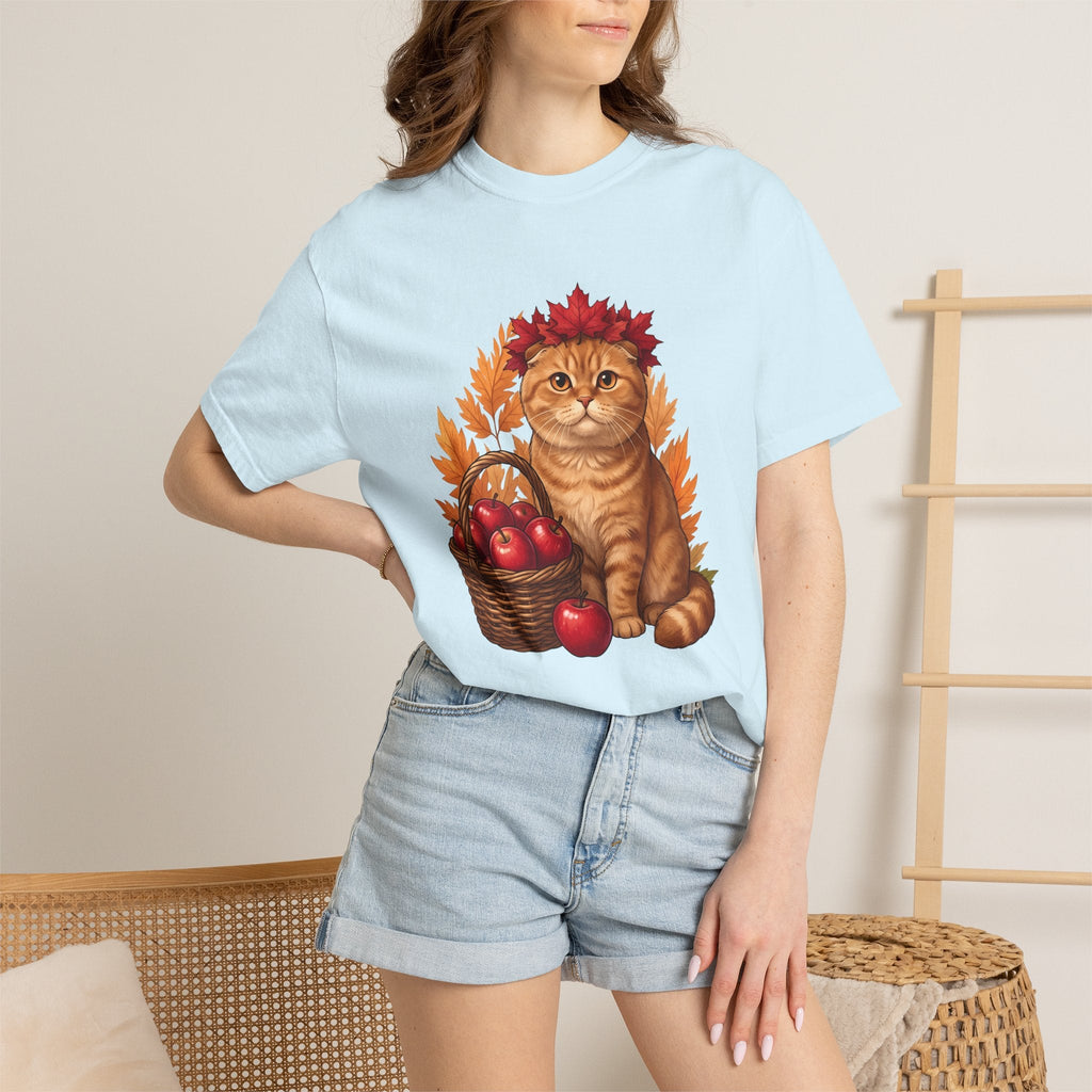 Orange Kitten Shirt Cat Harvest Unisex Gift Cartoon Tee product image 9