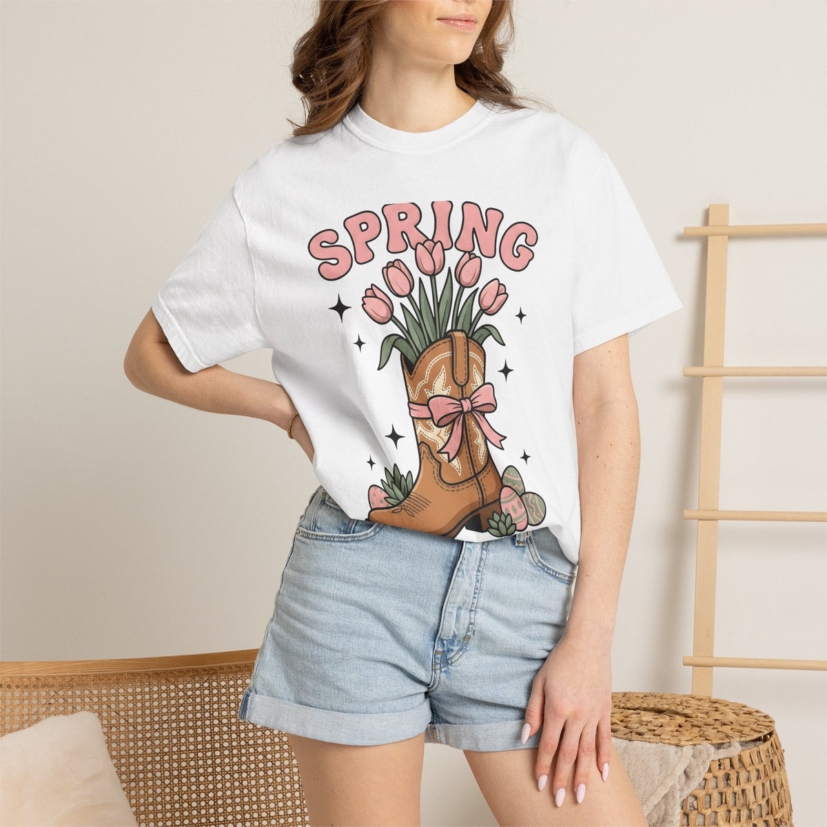 Cowboy Boot Bouquet Shirt Easter Garden Unisex Gift Sketch product image 6