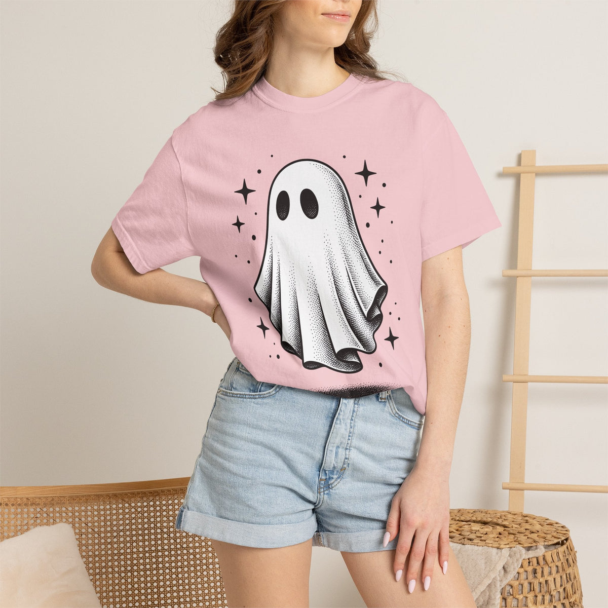 Ghost Graphic Shirt Halloween Spooky Unisex Gift Vintage product image 13