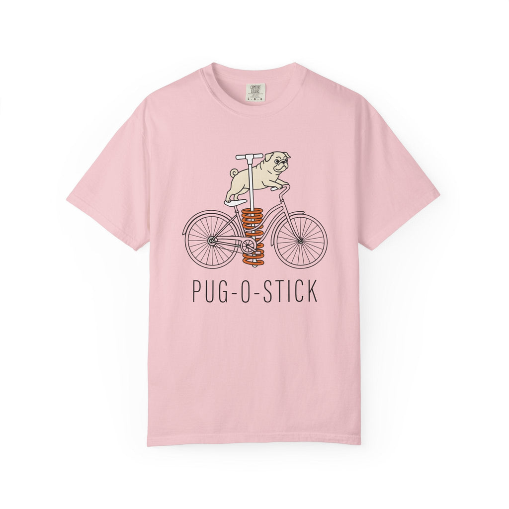 Pug Bicycle Shirt Funny Dog Unisex Gift Cartoon Tee Doggy product image 3