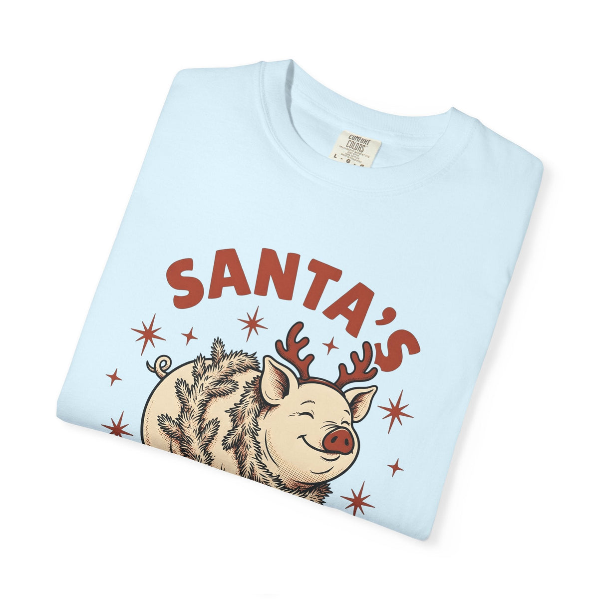 Pig Antlers Shirt Christmas Culinary Unisex Gift Rustic Tee product image 8