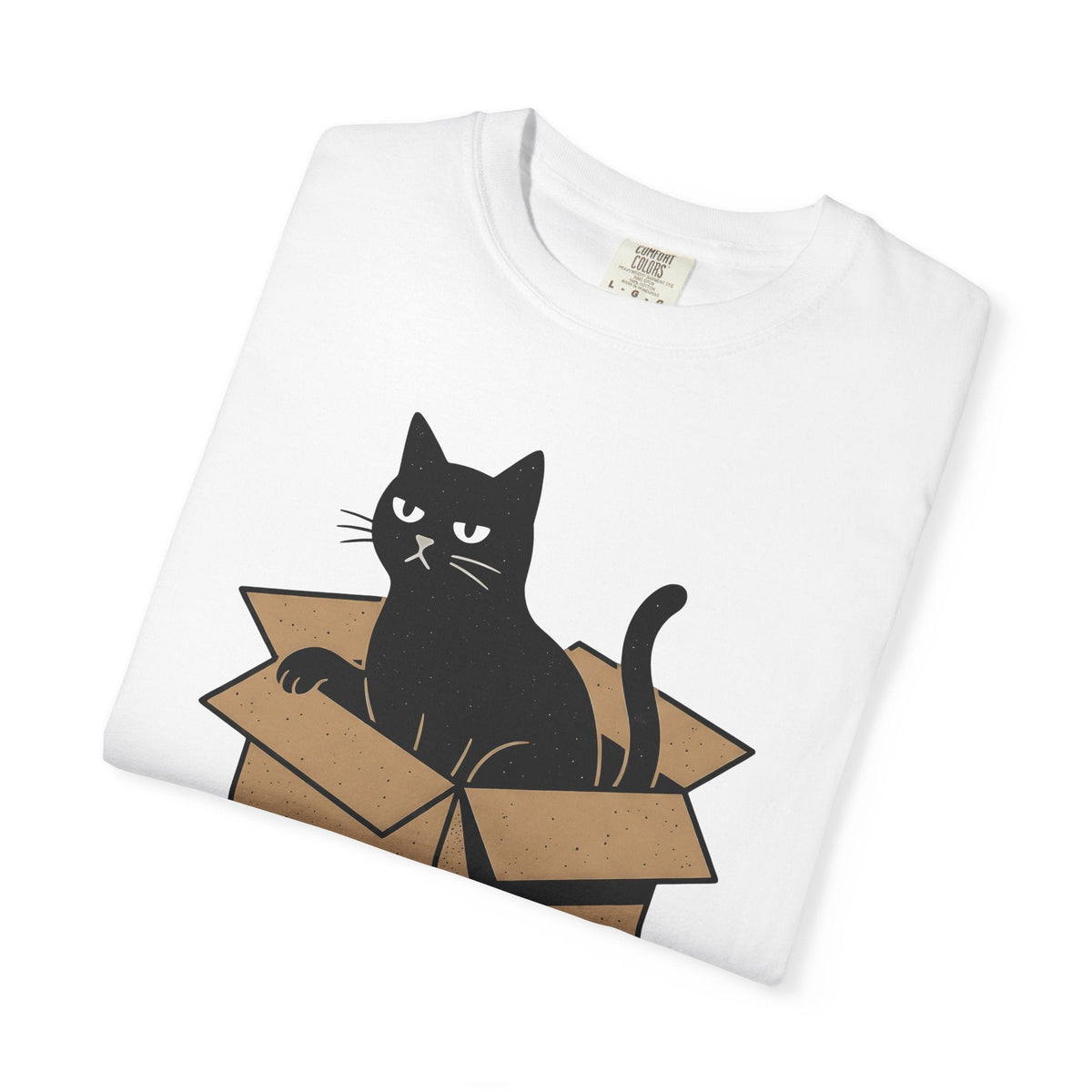Black Cat Crate Shirt Shy Unisex Gift Simple Tee Carrier product image 5