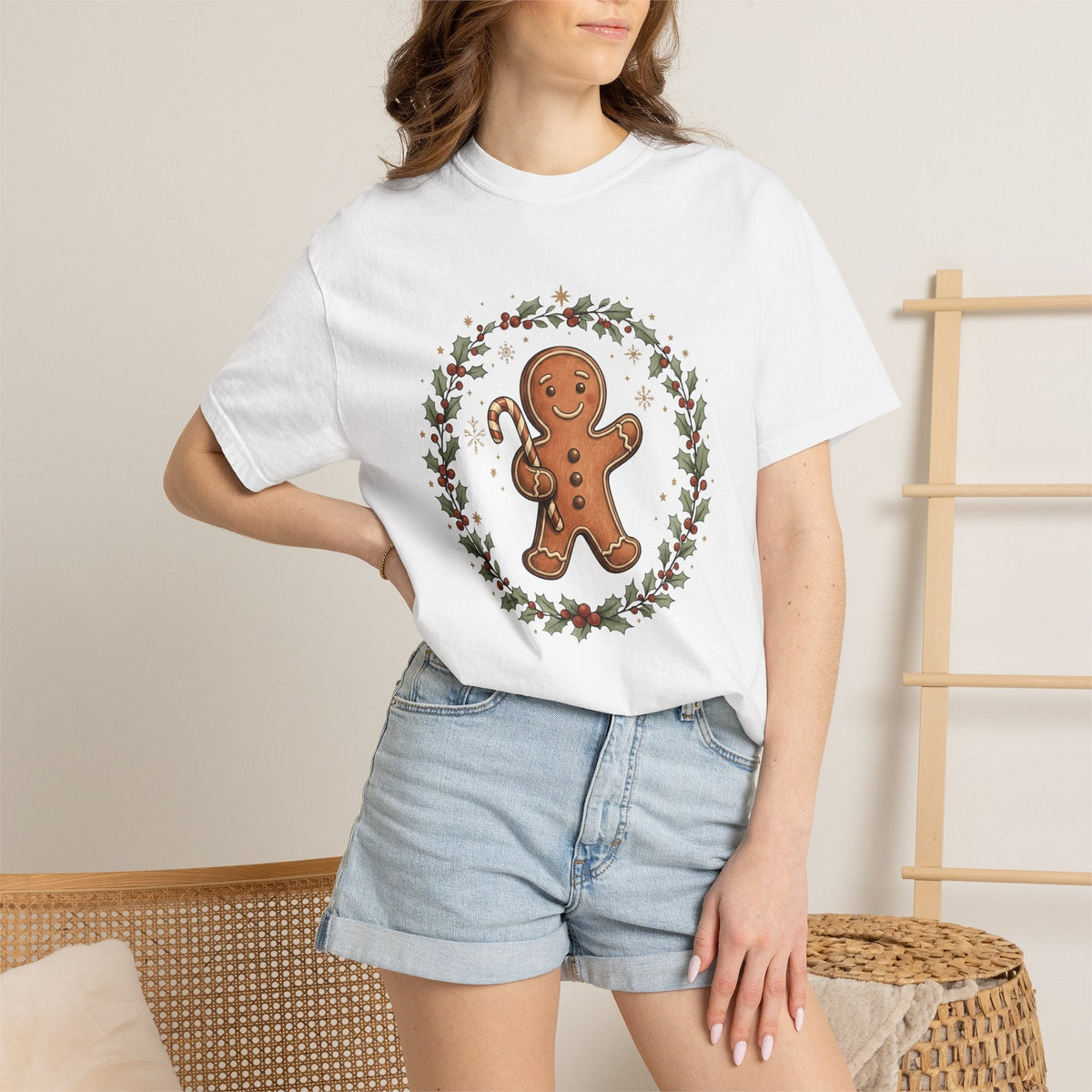 Gingerbread Character Shirt Christmas Celebration Unisex product image 6