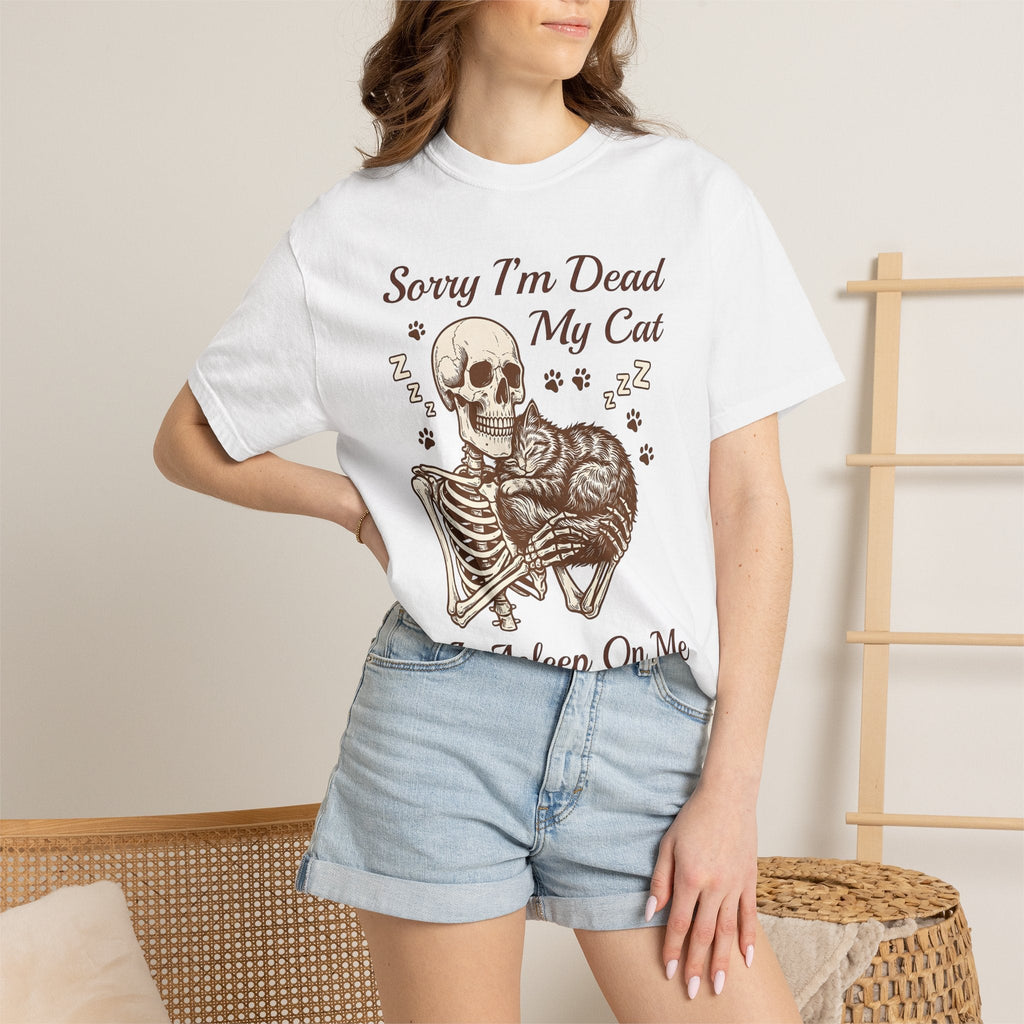 Bone Cat Shirt Comedy Unisex Gift Rustic Tee Skeleton product image 6