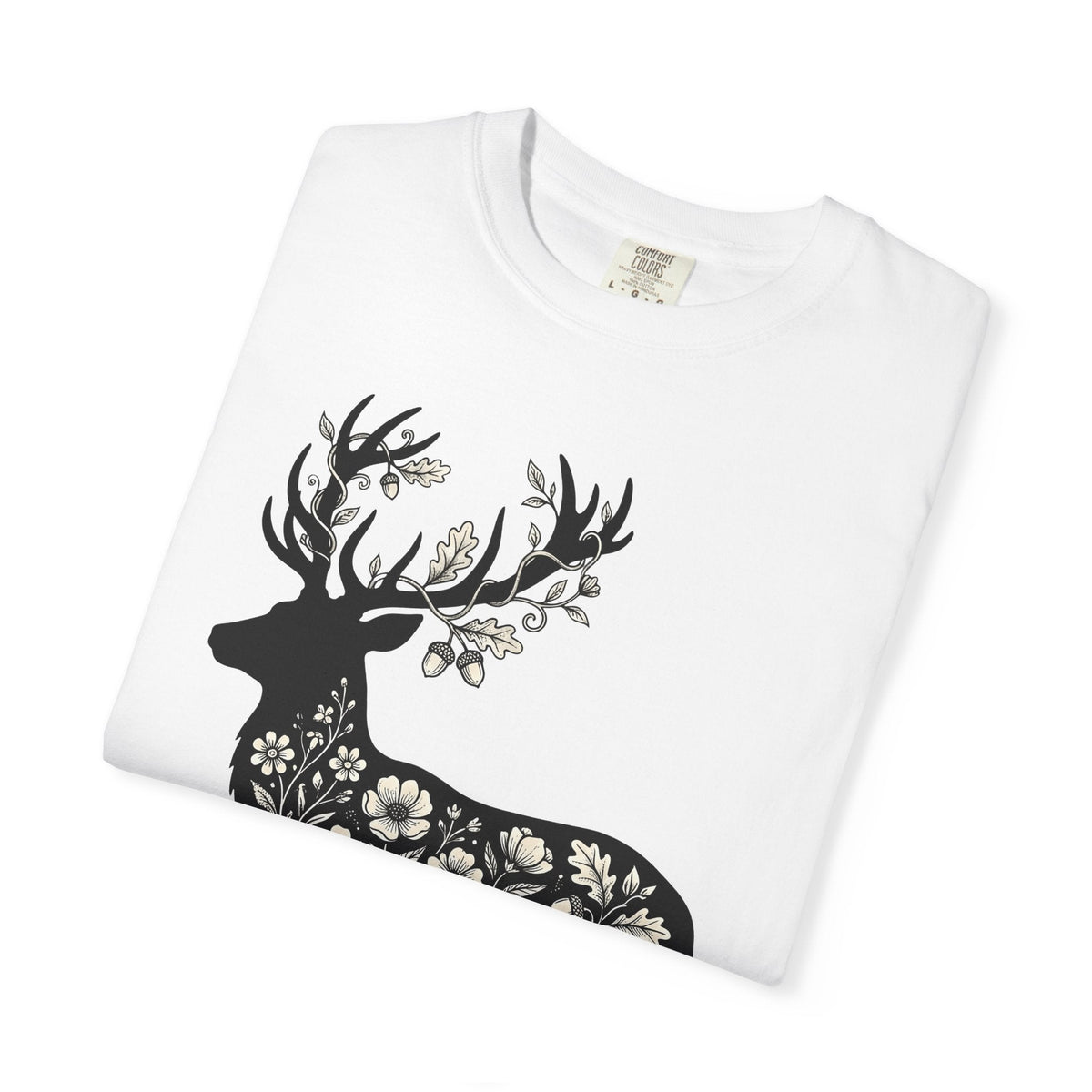 Deer Floral Shirt Animals & Flowers Nature Unisex Gift product image 5
