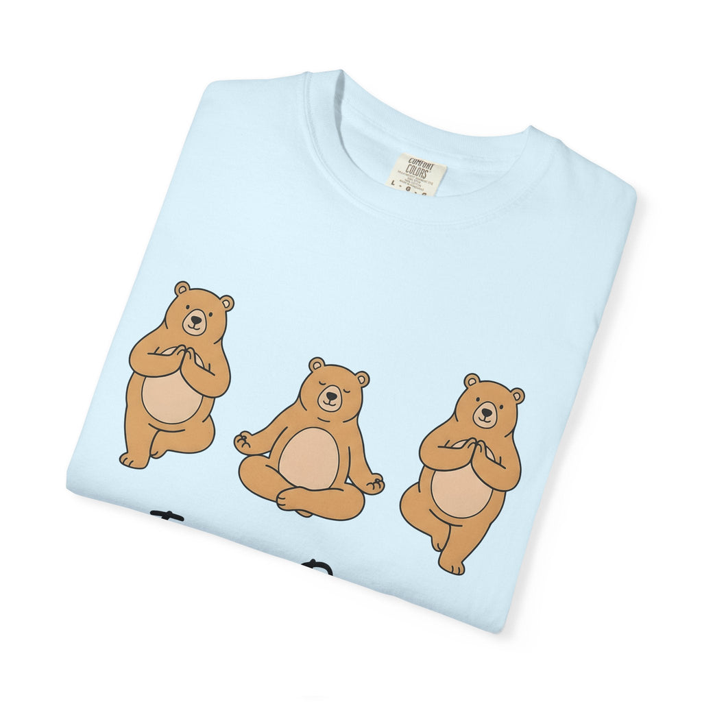 Meditation Bear Shirt Yoga Wildlife Unisex Gift Kawaii Tee product image 8