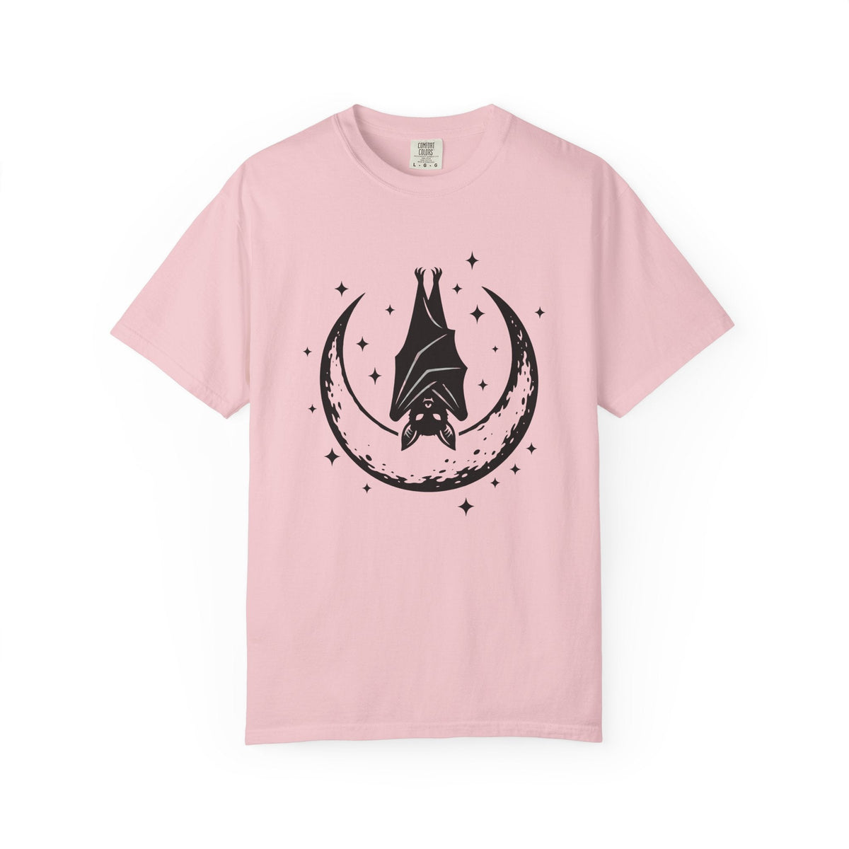 Bat Moon Shirt Boho Chic Space Unisex Gift Eerie Tee Lunar product image 3