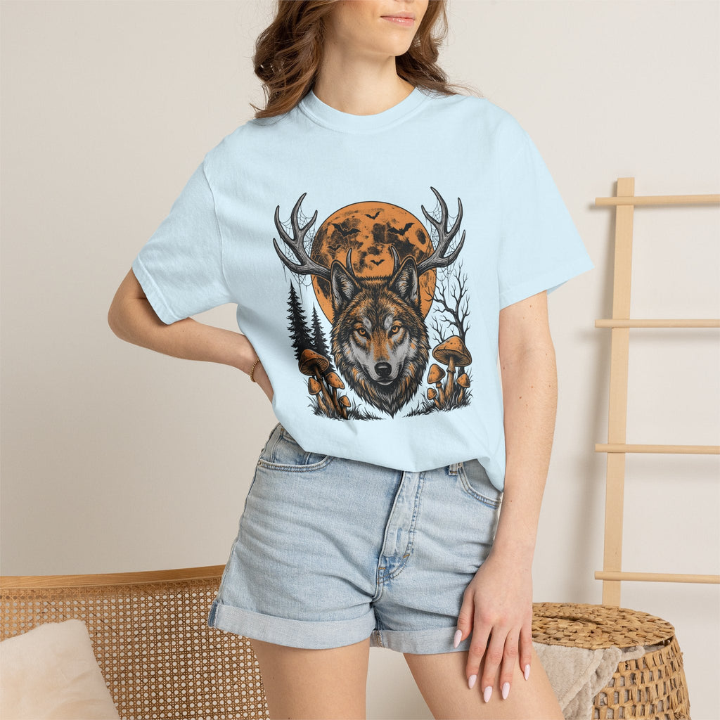 Wolf Moon Shirt Animals Nature Gift Women Gothic Tee Lunar product image 10
