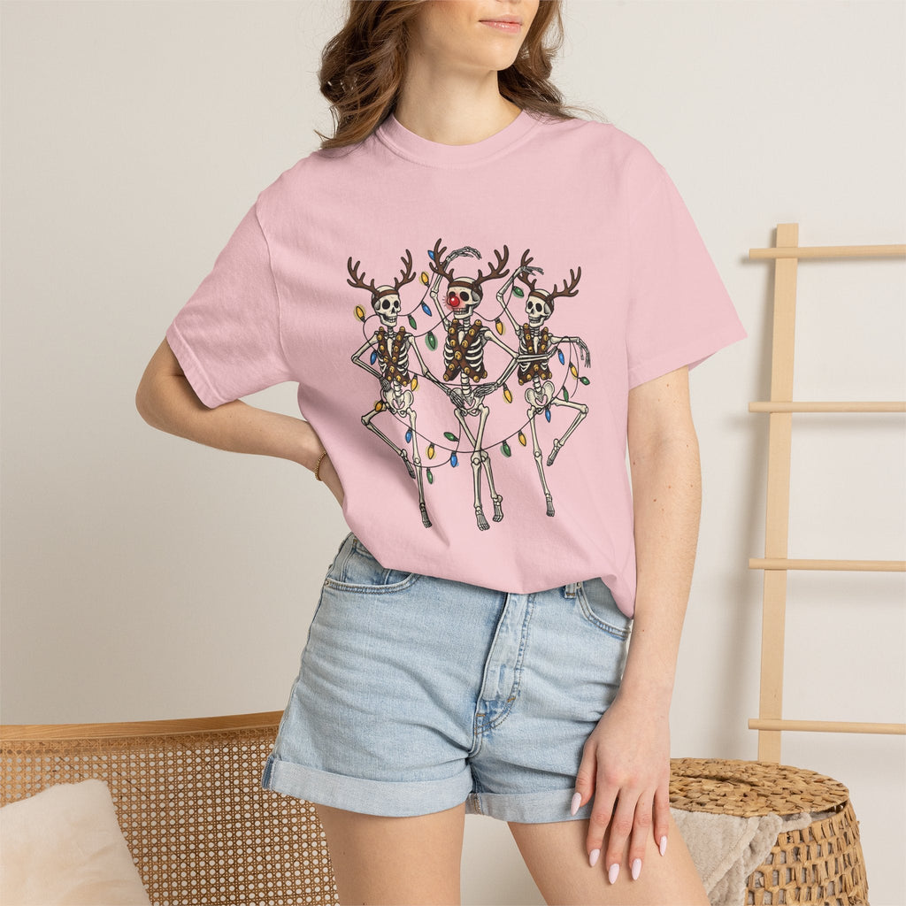 Skull Deer Shirt Christmas Satire Unisex Gift Animated Tee product image 13