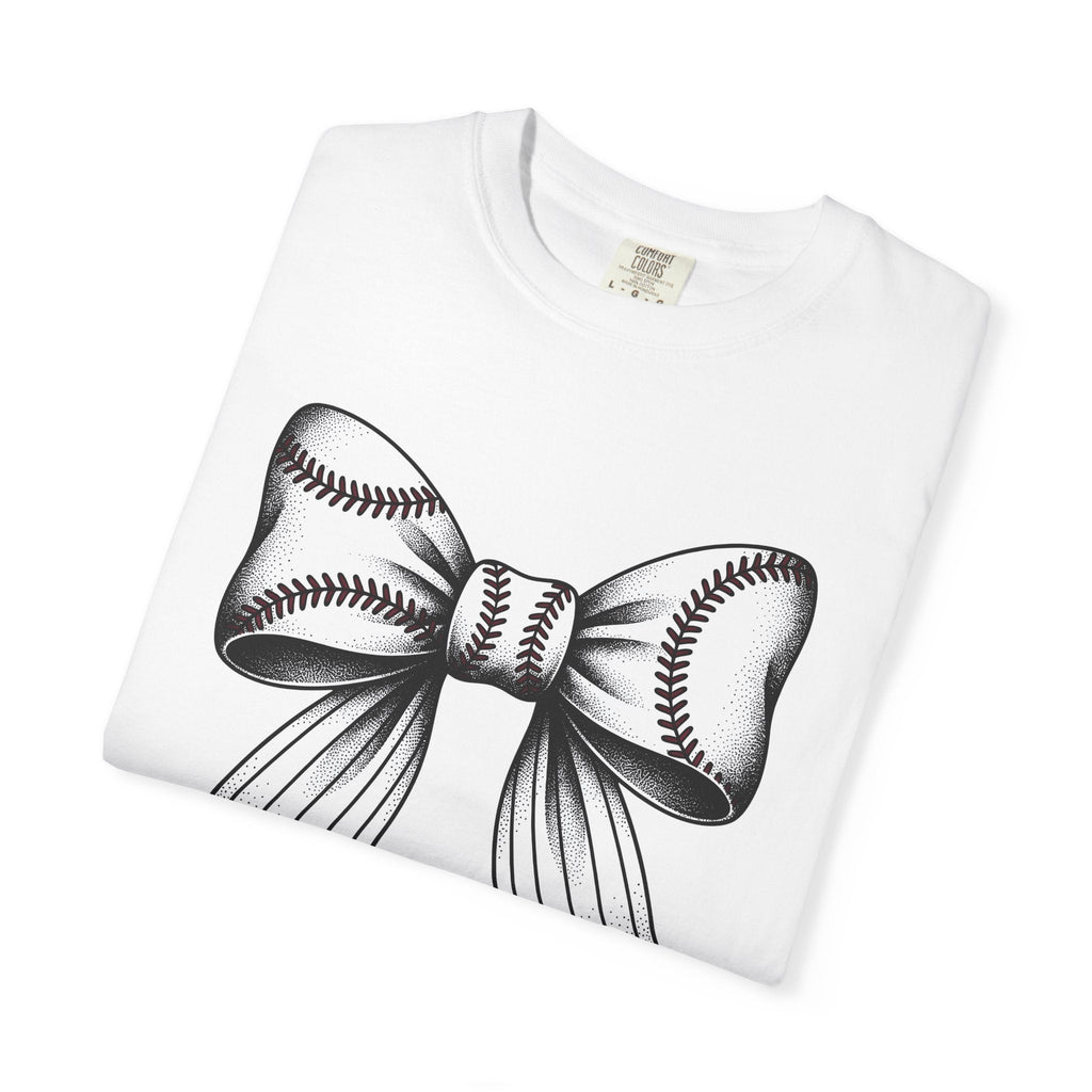 Baseball Bow Clip Shirt Moms Games Gift for Women Old product image 5